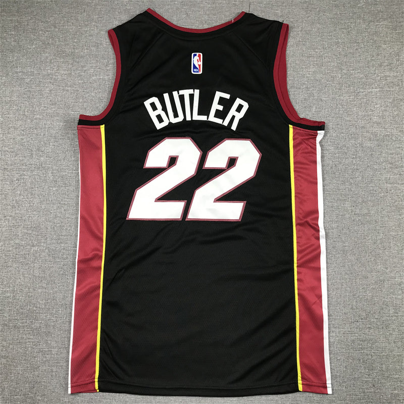 Men's Miami Heat Jimmy Butler #22 Black 2022/23 Swingman Jersey - Icon Edition