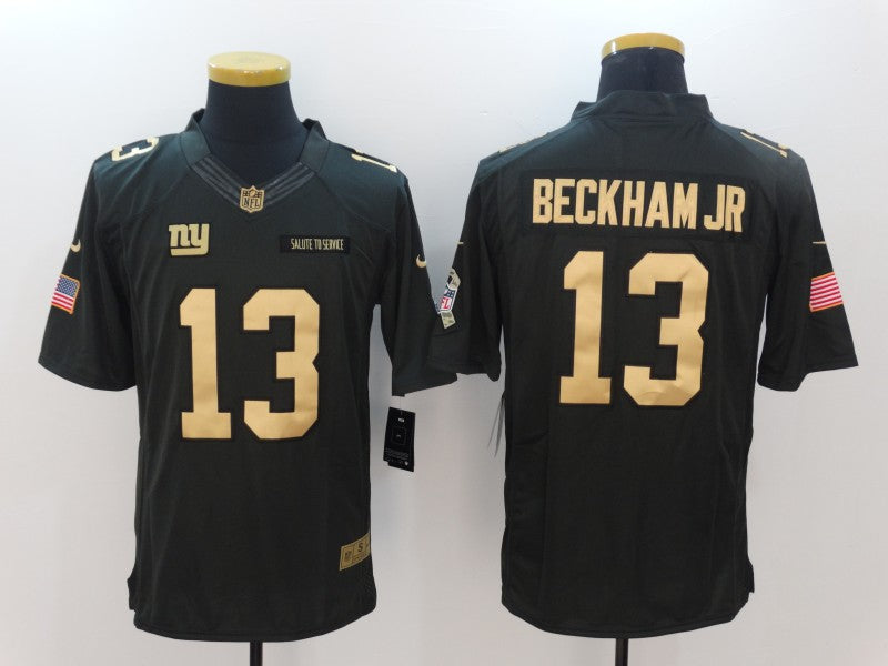 Men's New York Giants Odell Beckham Jr. #13 Black Player Game Jersey