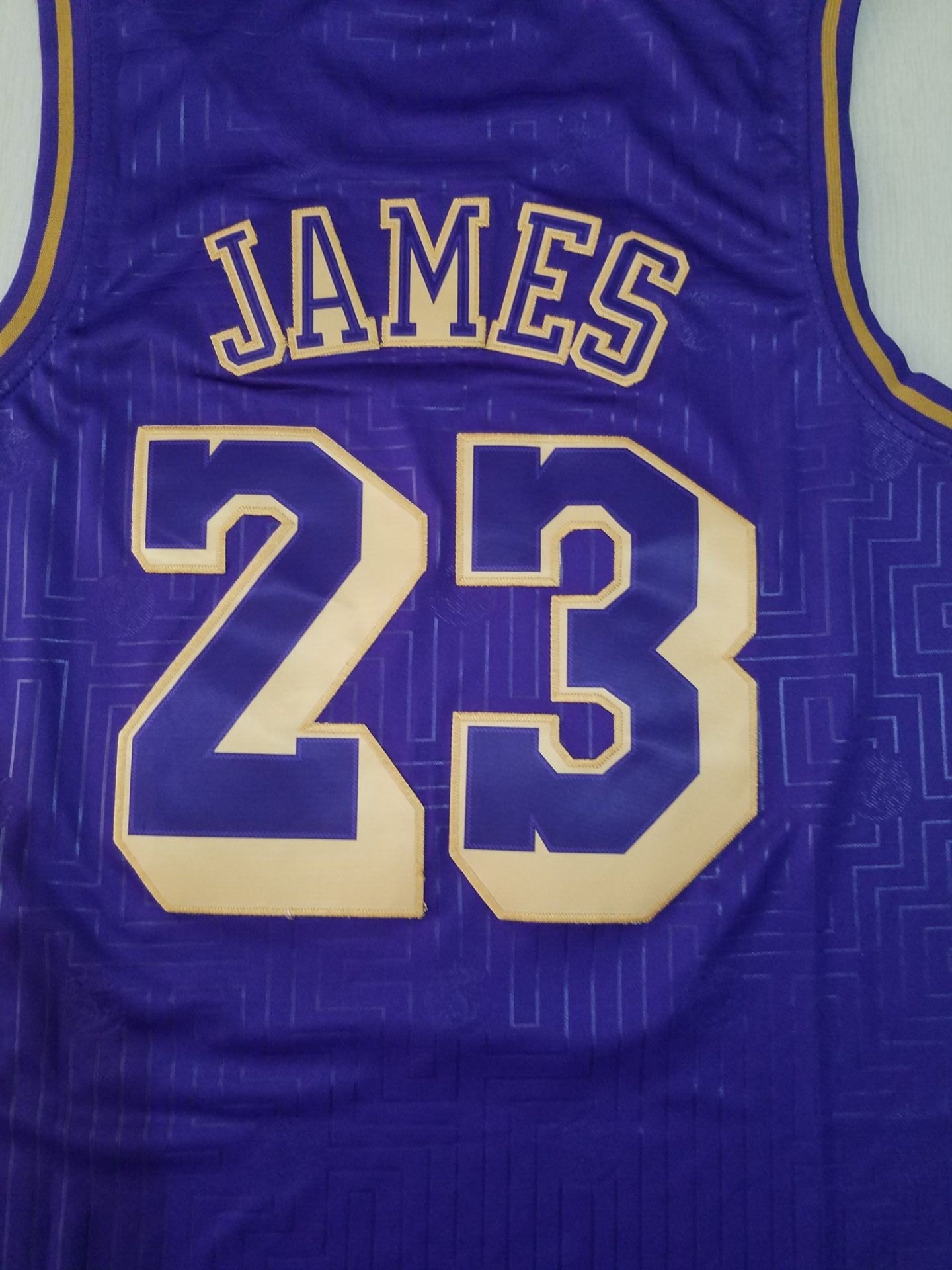 Men's Los Angeles Lakers LeBron James 2018-19 Hardwood Classics Swingman Jersey