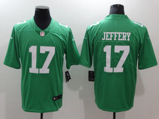 Men's Philadelphia Eagles Alshon Jeffery #17 Green Game Jersey