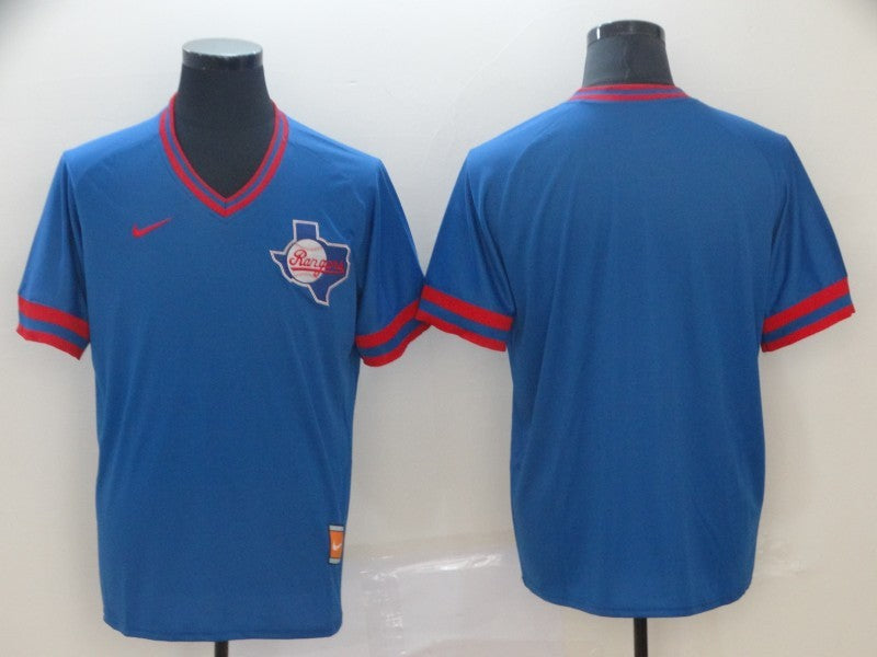 Men's Texas Rangers Blue Blank Replica Jersey