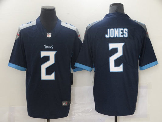 Men's Tennessee Titans Julio Jones #2 Navy Game Jersey