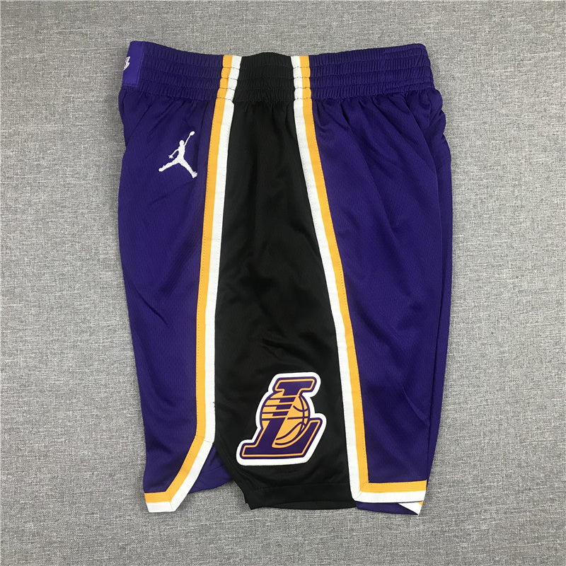 Men's Los Angeles Lakers Purple Hardwood Classics Basketball Shorts