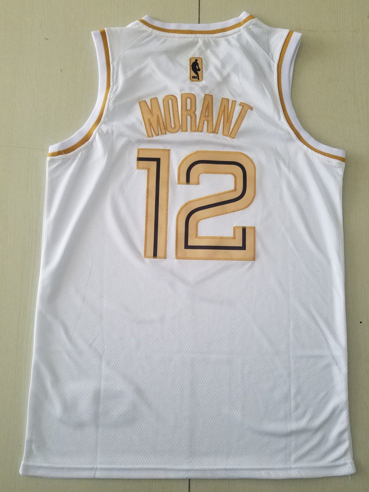 Men's Memphis Grizzlies Ja Morant #12 White Classics Swingman Jersey