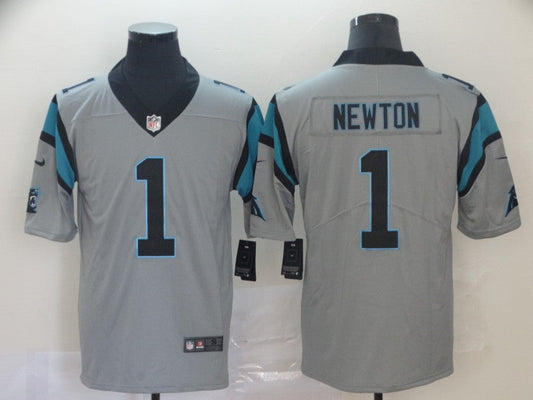 Men's Carolina Panthers Cam Newton #1 Gray Inverted Legend Jersey