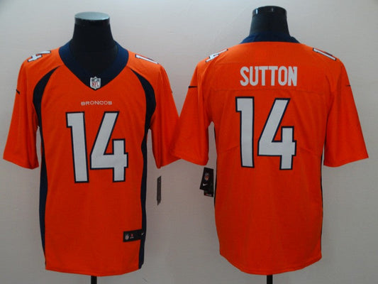 Men's Denver Broncos Courtland Sutton #14 Orange Game Jersey