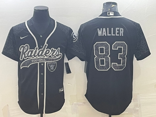 Men's Las Vegas Raiders Darren Waller #83 Black RFLCTV Limited Jersey Joint Edition