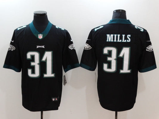 Men's Philadelphia Eagles Jalen Mills #31 Black Game Jersey