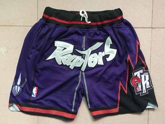 Men's Toronto Raptors Purple 1997-98 Hardwood Classics Basketball Shorts