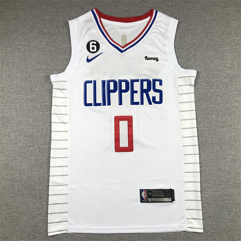 Men's LA Clippers Russell Westbrook Nike White 2022/23 Swingman Jersey - Association Edition