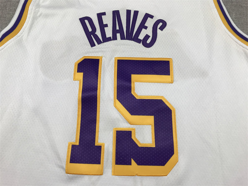 Men's Los Angeles Lakers Austin Reaves #15 White 2022/23 Swingman Jersey - Association Edition