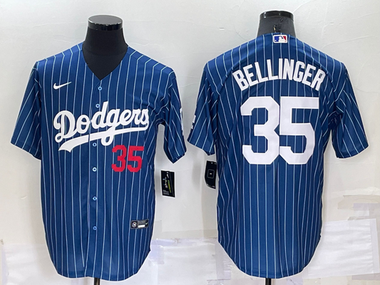 Men's Los Angeles Dodgers Cody Bellinger #35 Blue Fashion Player Jersey