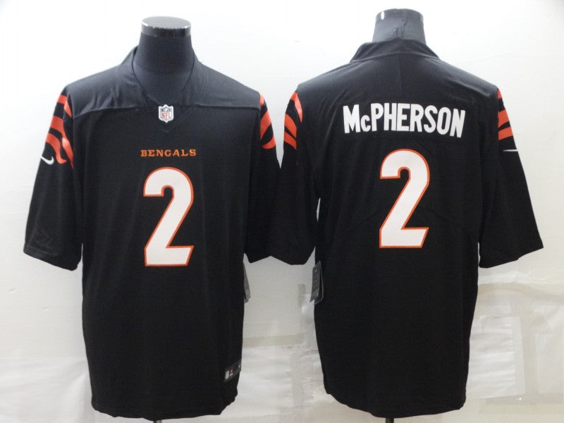 Men's Cincinnati Bengals Evan McPherson #2 Black Game Jersey