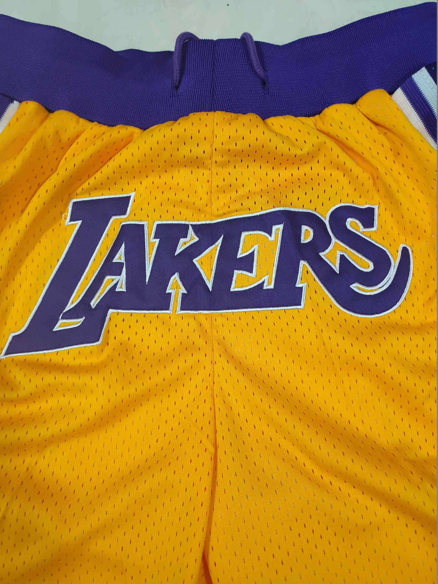 Men's Mitchell & Ness Los Angeles Lakers 1996-97 Throwback Authentic Pro Shorts