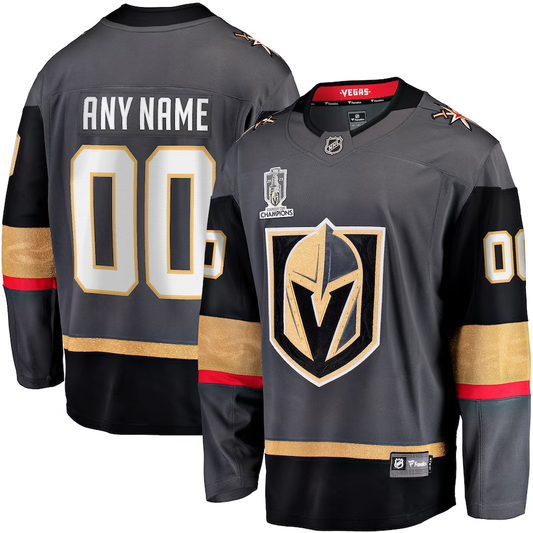 Men's Vegas Golden Knights Gray Alternate Breakaway Custom Jersey