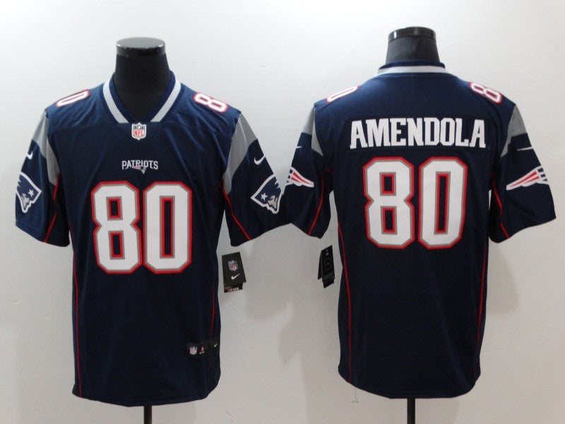 Men's New England Patriots Danny Amendola #80 Navy Game Jersey