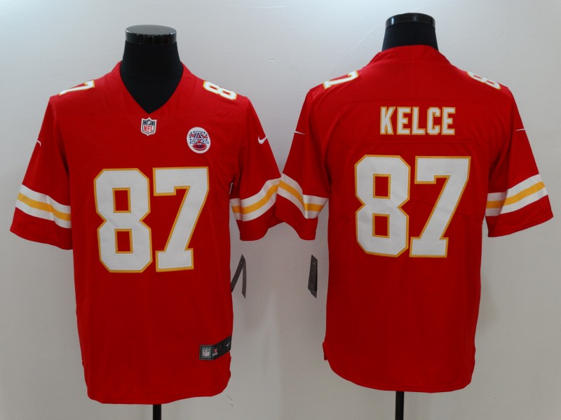 Men's Kansas City Chiefs Travis Kelce Red Player Jersey