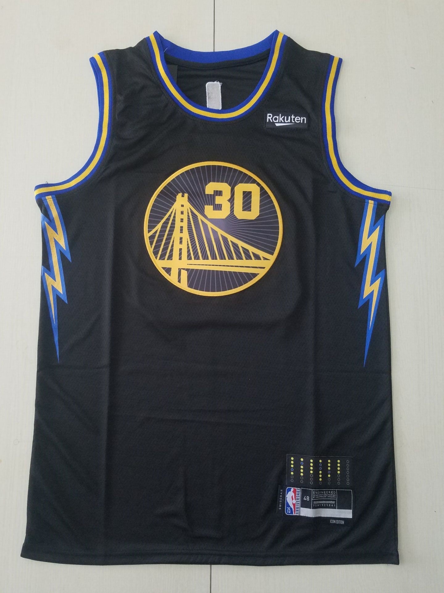 Men's Golden State Warriors Stephen Curry Fanatics Branded Black Classic Jersey