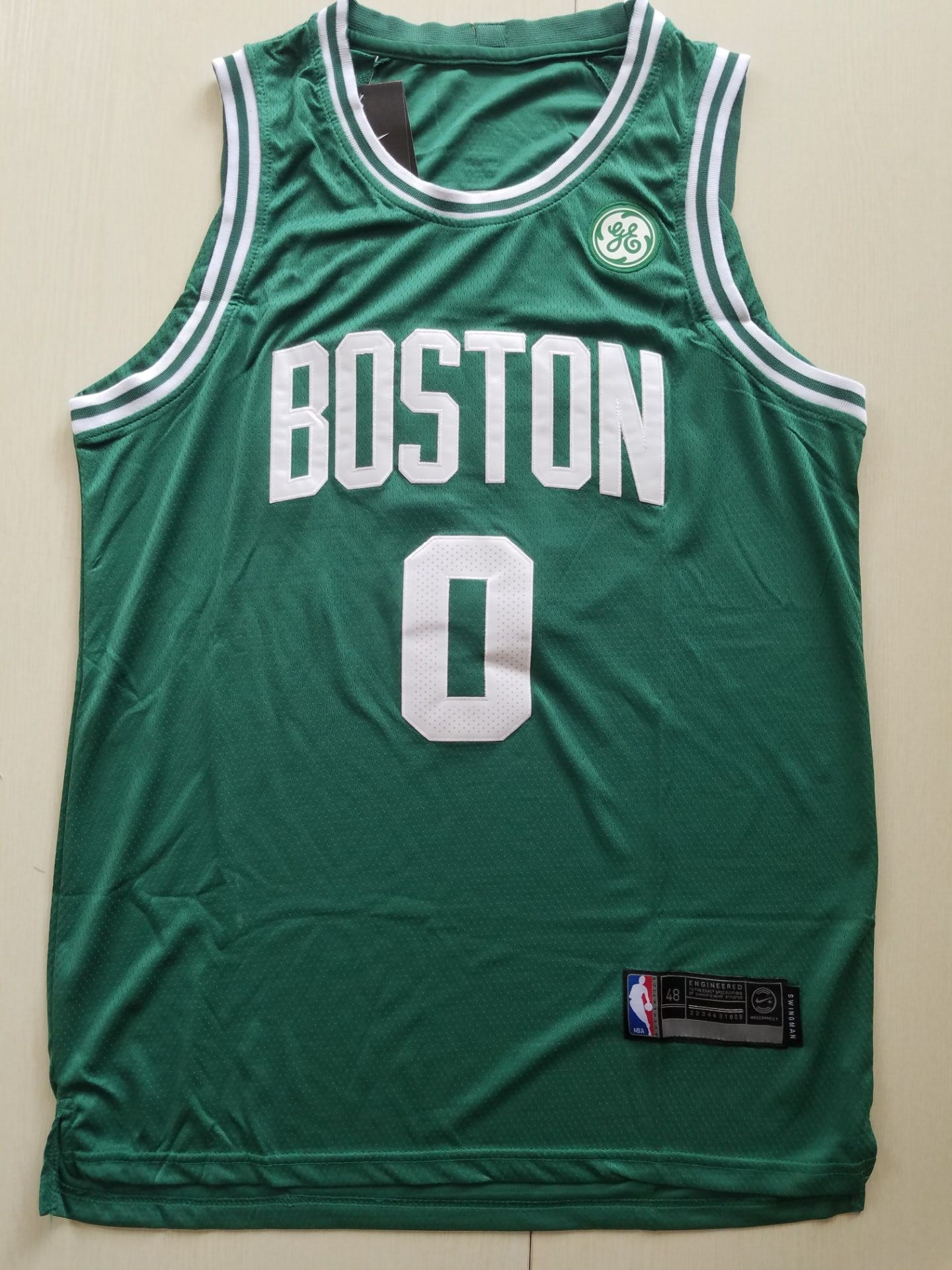 Men's Boston Celtics Jayson Tatum #0 NBA Green 2020/21 Swingman Jersey