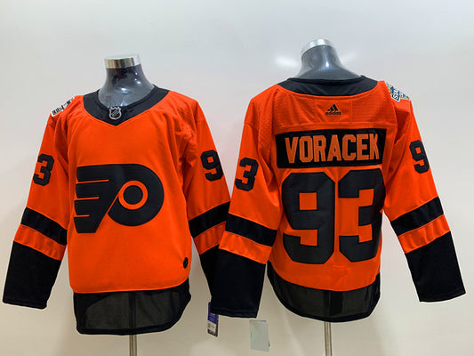 Men's Philadelphia Flyers Jakob Voracek #93 Orange Replica Player Jersey