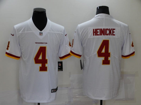 Men's Washington Commanders Taylor Heinicke #4 White Game Jersey