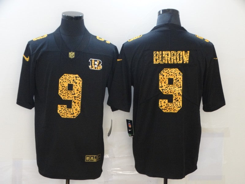 Men's Cincinnati Bengals Joe Burrow #9 Black Player Game Jersey