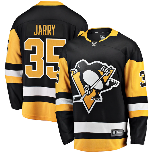 Men's Pittsburgh Penguins Tristan Jarry #35 Black Player Jersey