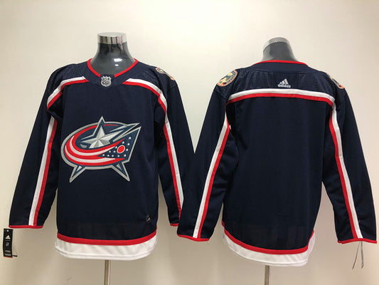 Men's Columbus Blue Jackets Navy Breakaway Home Blank Jersey