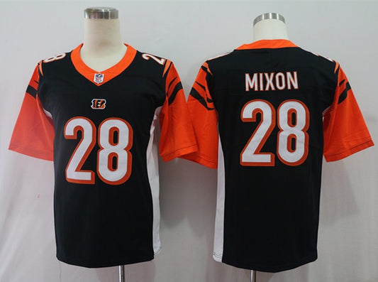 Men's Cincinnati Bengals Joe Mixon #28 Black Game Jersey