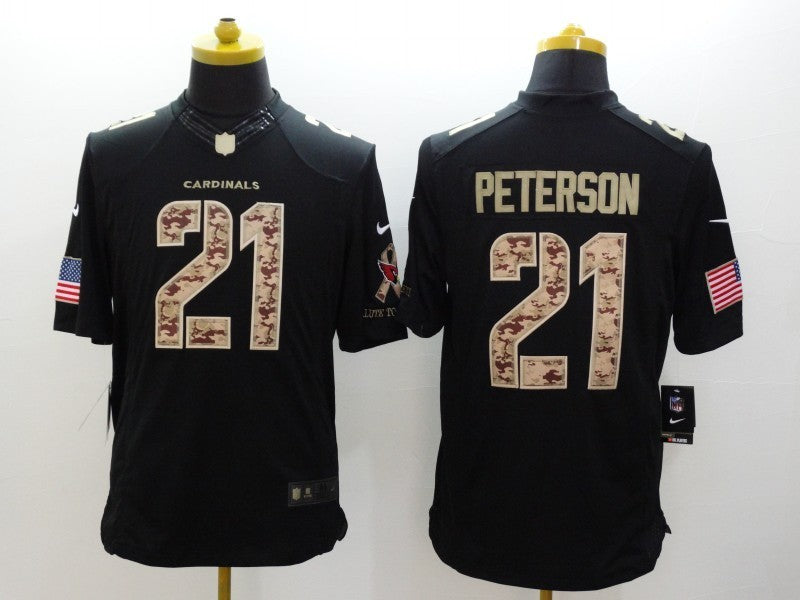 Men's Arizona Cardinals Patrick Peterson #21 Black Player Game Jersey