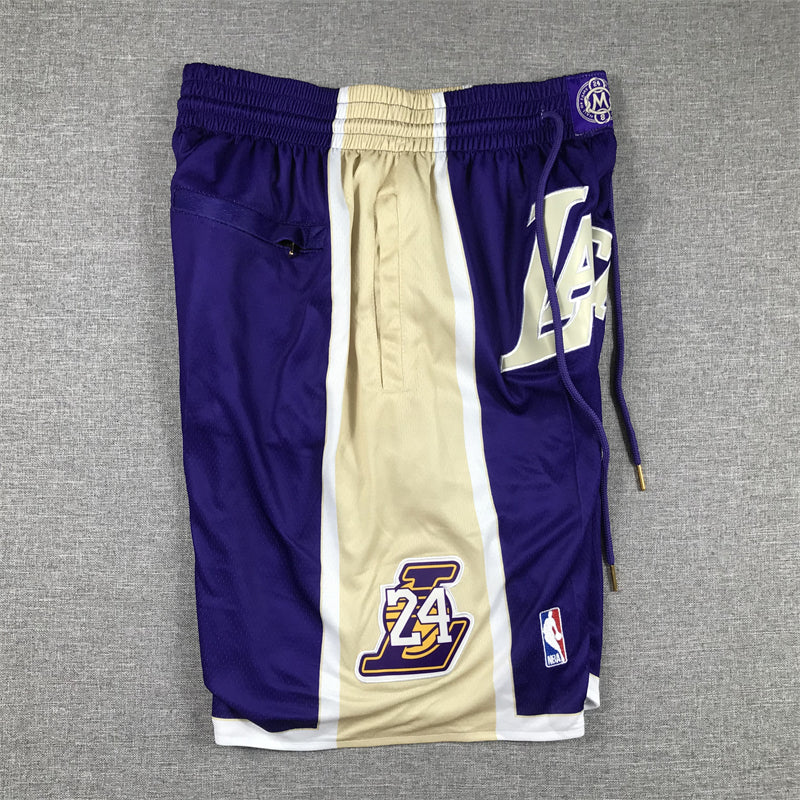 Men's Los Angeles Lakers Purple Hall of Fame Pocket Shorts