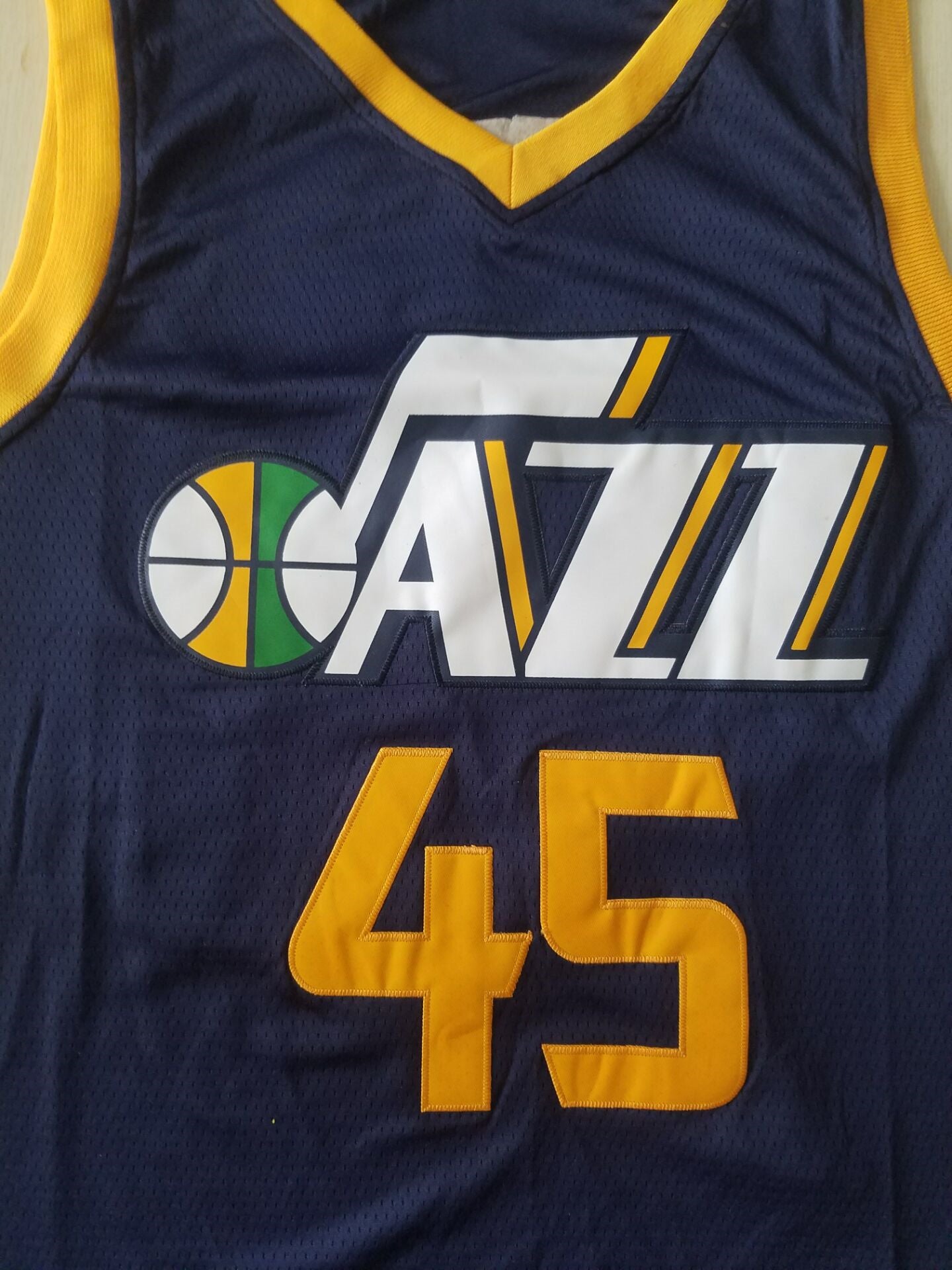 Men's Utah Jazz Donovan Mitchell #45 Navy Replica Swingman Jersey