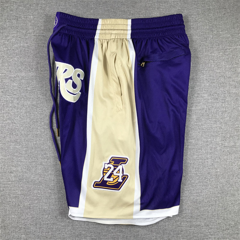 Men's Los Angeles Lakers Purple Hall of Fame Pocket Shorts