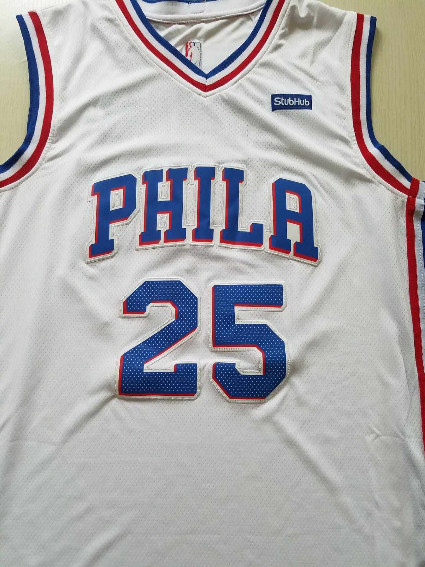 Men's Philadelphia 76ers Ben Simmons #25 White Swingman Jersey