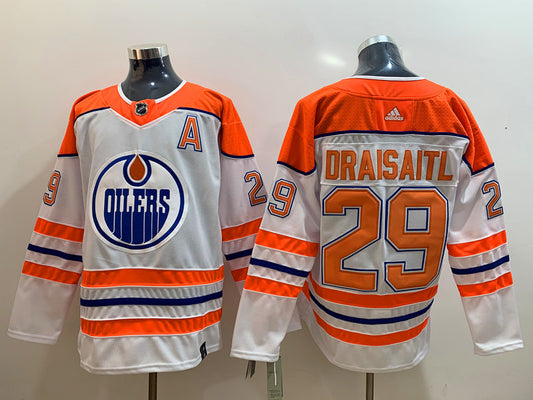 Men's Edmonton Oilers Leon Draisaitl #29 White Breakaway Player Jersey