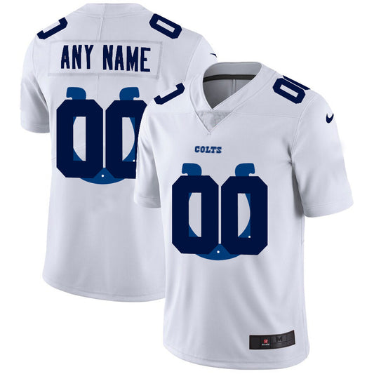 Custom Indianapolis Colts White Team Big Logo Vapor Untouchable Limited Jersey Stitched American Football Jerseys