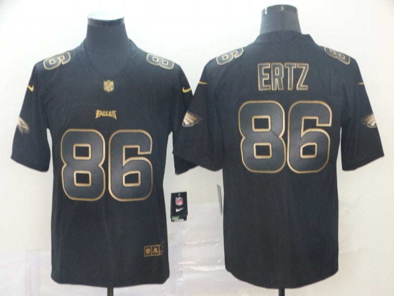 Men's Philadelphia Eagles Zach Ertz #86 Black Team Game Jersey