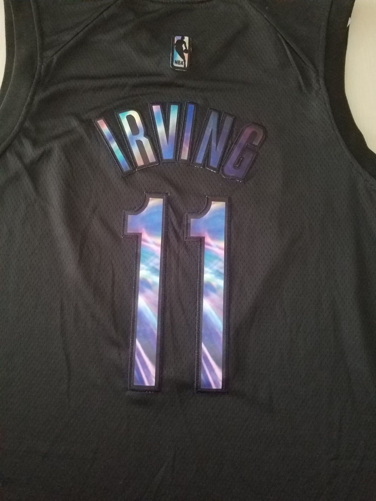 Men's Brooklyn Nets Kyrie Irving #11 Black Swingman Player Jersey