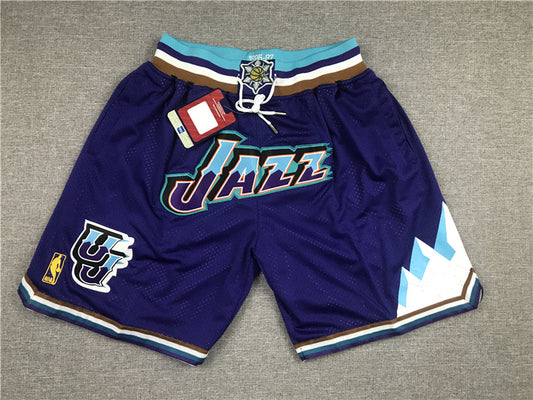 Men's Utah Jazz Purple 1996-97 Hardwood Classics Basketball Shorts