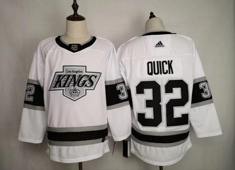 Men's Los Angeles Kings Jonathan Quick #32 White Breakaway Jersey