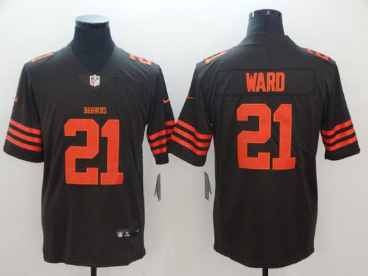 Men's Cleveland Browns Denzel Ward Brown Legend Jersey