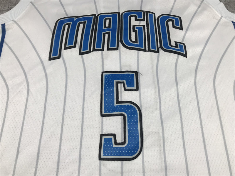 Men's Orlando Magic Paolo Banchero #5 White 2022/23 Fast Break Replica Jersey - Association Edition