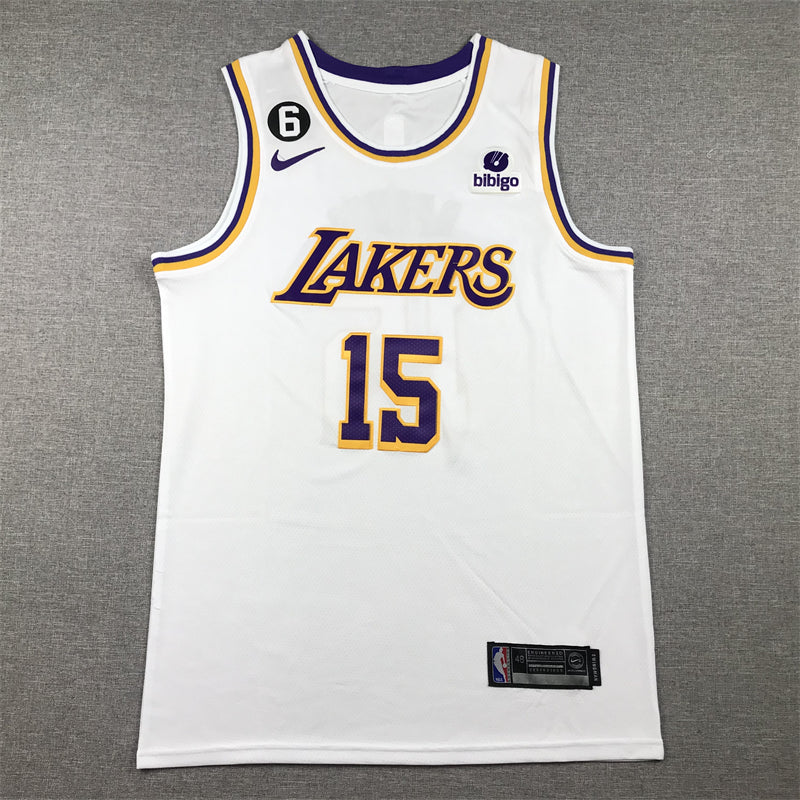 Men's Los Angeles Lakers Austin Reaves #15 White 2022/23 Swingman Jersey - Association Edition