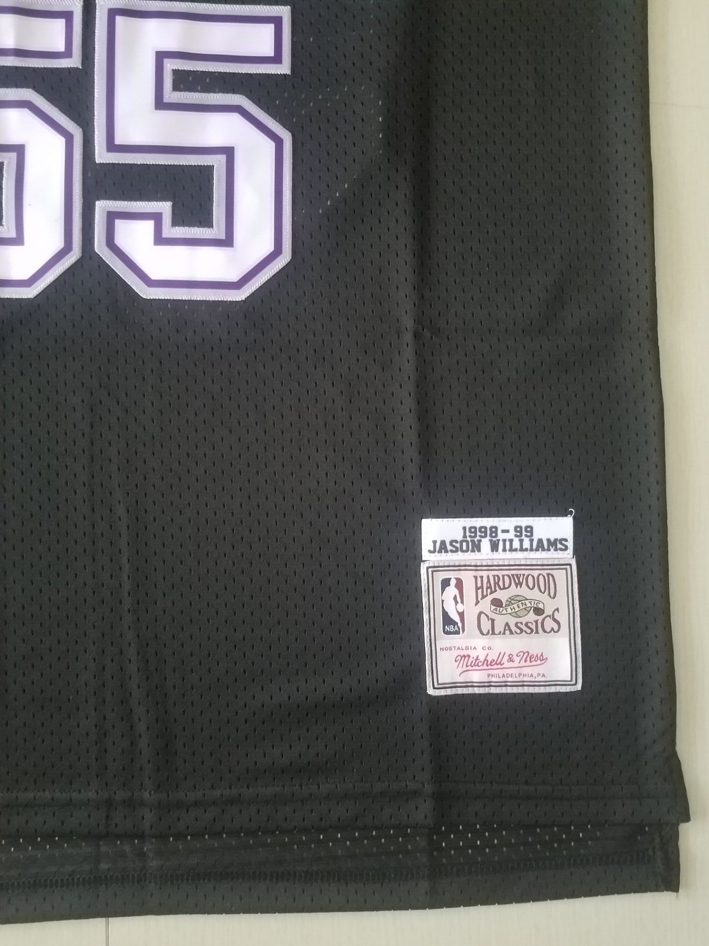 Men's Sacramento Kings Jason Williams Black Hardwood Classics Swingman Jersey