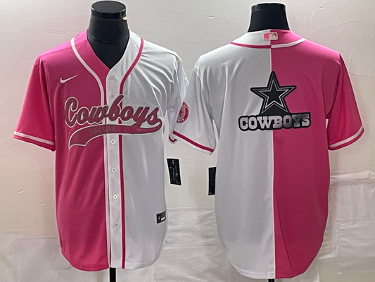 Men's Dallas Cowboys Pink/White Game Jersey