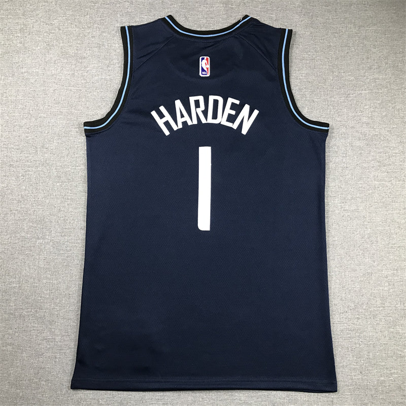 Men's LA Clippers James Harden #1 Navy 2023/24 Swingman Jersey - City Edition