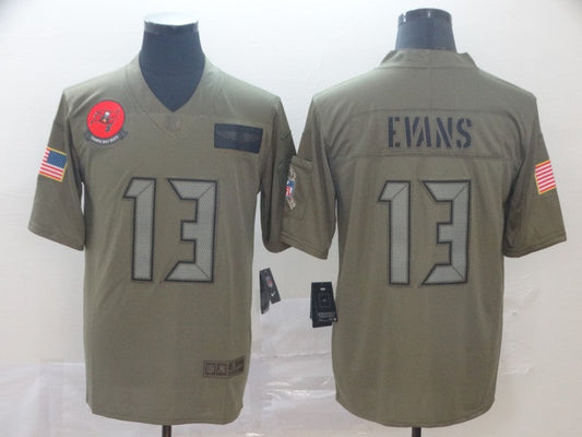 Men's Tampa Bay Buccaneers Mike Evans #13 Brown Game Jersey