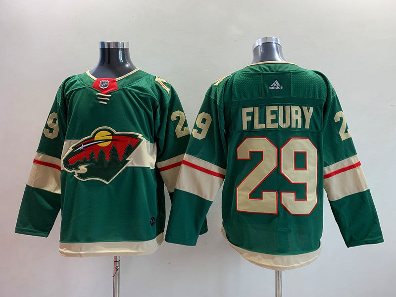 Men's Minnesota Wild Marc Andre Fleury #29 Green Home Breakaway Player Jersey