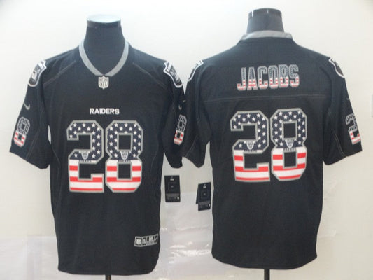 Men's Las Vegas Raiders Josh Jacobs #28 Black Authentic Game Jersey