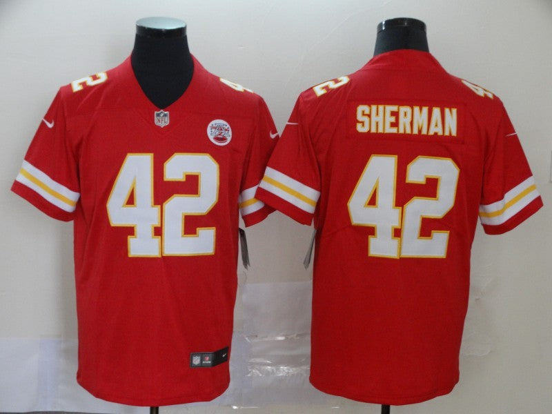 Men's Kansas City Chiefs Anthony Sherman #42 Red Game Jersey